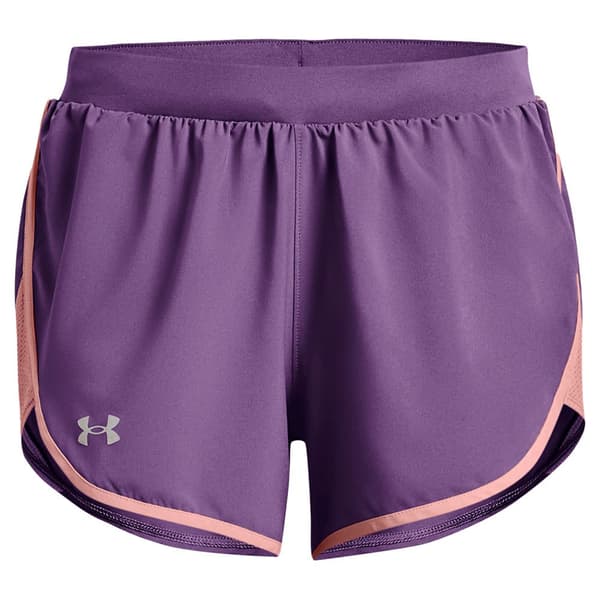 Under Armour Shorts Fly By Elite 3´´ Lila XL Kvinna