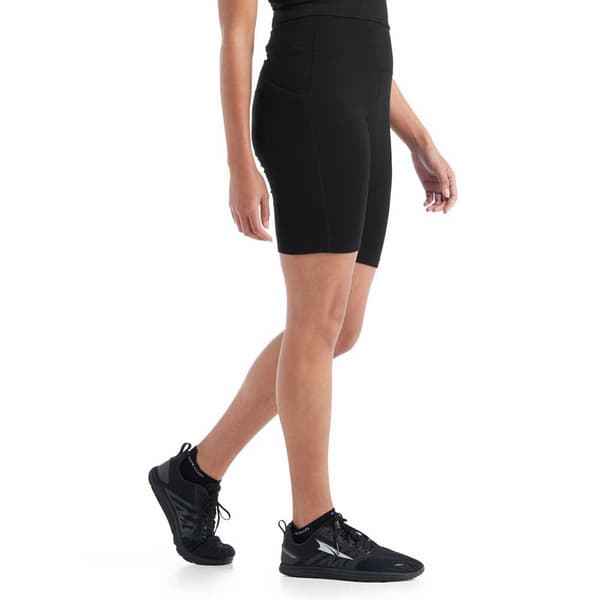 Icebreaker High Rise Merino Shortsit Fastray Musta XS Nainen