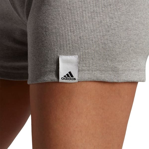 Adidas Sportswear Shortsit Rib Harmaa S Nainen