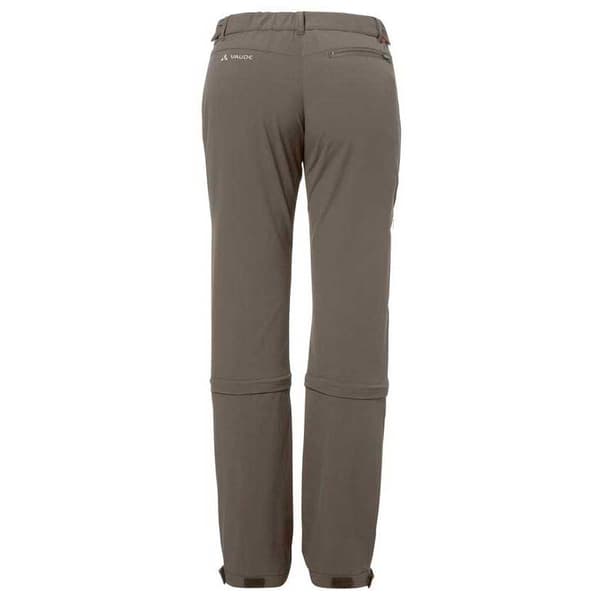 Vaude Bukser Farley Stretch Capri Long T Zip Ii Brun 36 / Regular Kvinde