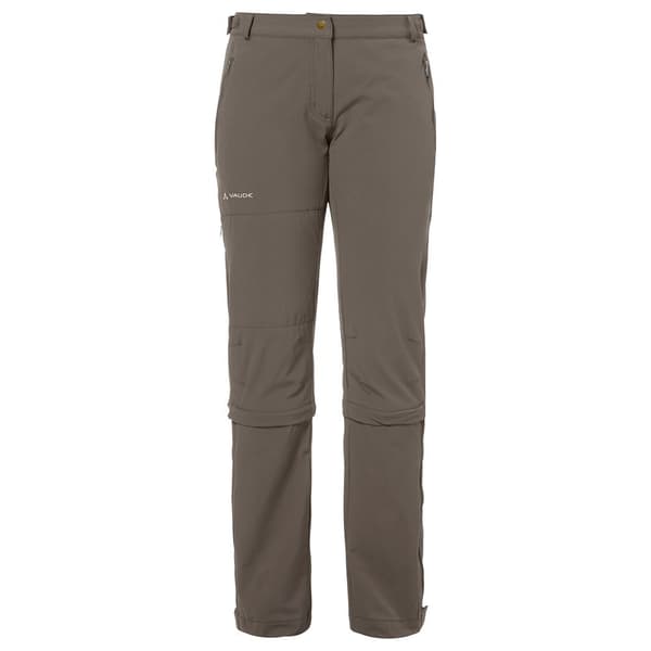 Vaude Byxor Farley Stretch Capri Regular T Zip Ii Brun 36 / Regular Kvinna