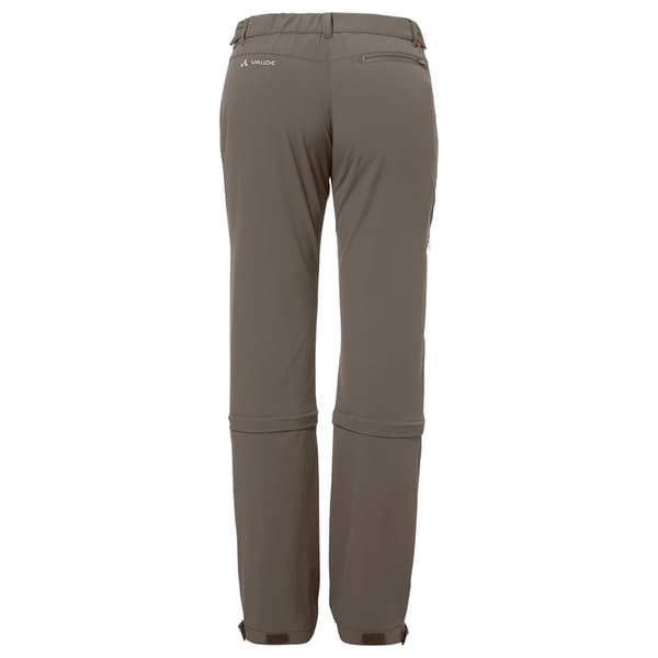 Vaude Byxor Farley Stretch Capri Regular T Zip Ii Brun 36 / Regular Kvinna