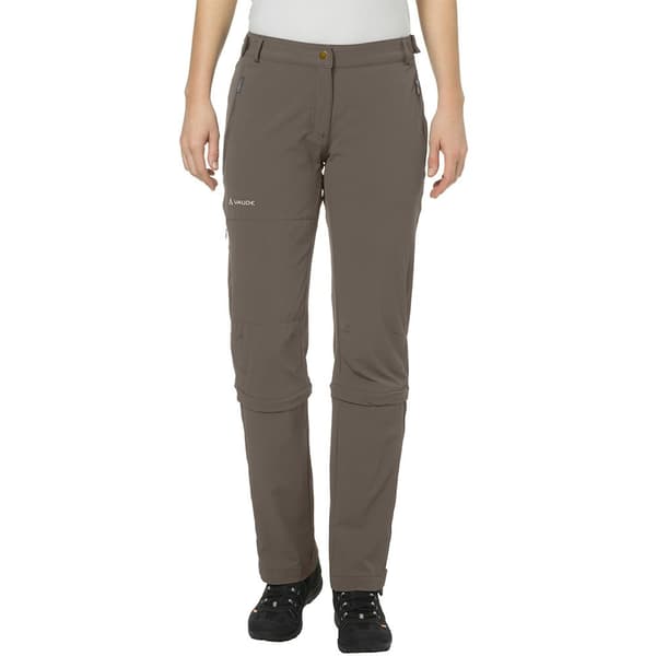 Vaude Byxor Farley Stretch Capri Regular T Zip Ii Brun 36 / Regular Kvinna