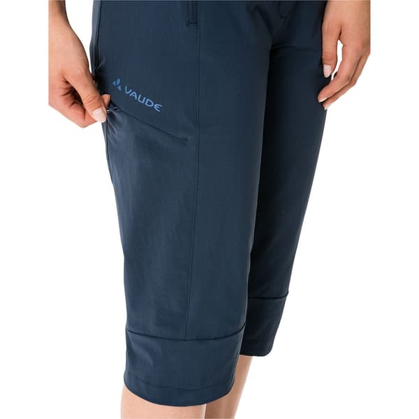 Vaude Byxor Farley Stretch Capri Iii Blå 42 Kvinna