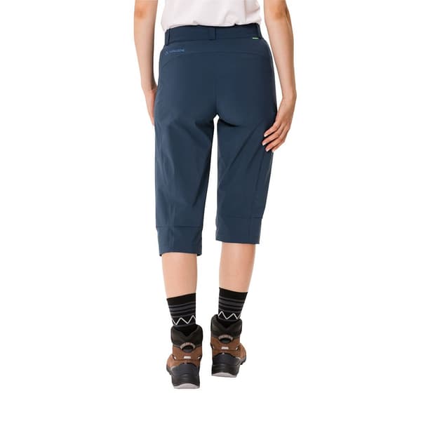 Vaude Byxor Farley Stretch Capri Iii Blå 42 Kvinna