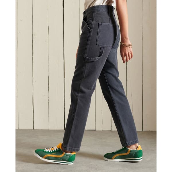 Superdry Byxor High Rise Carpenter Blå 28 / 32 Kvinna