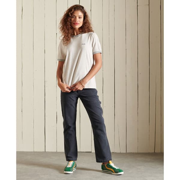 Superdry Byxor High Rise Carpenter Blå 28 / 32 Kvinna