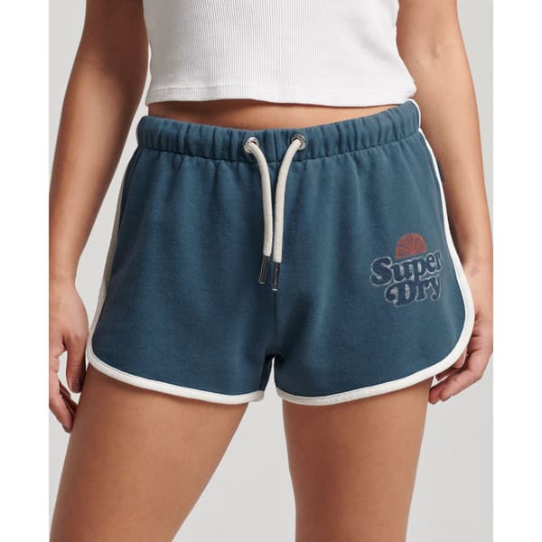 Superdry Shorts Vintage Cooper Classic Blå M Kvinna