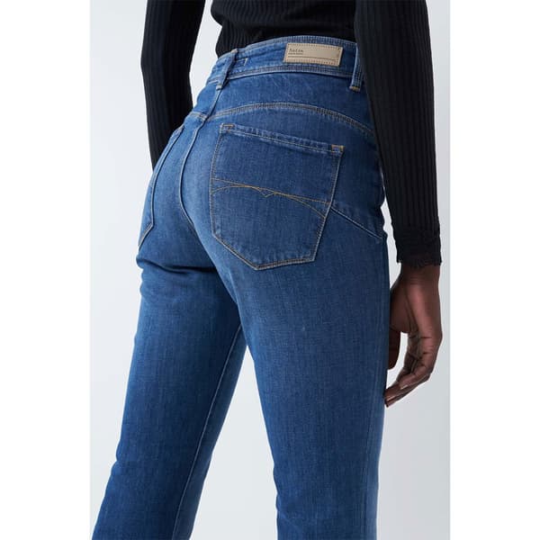 Salsa Jeans Glamour Flare Jeans Push In Secret Blå 30 / 34 Kvinna