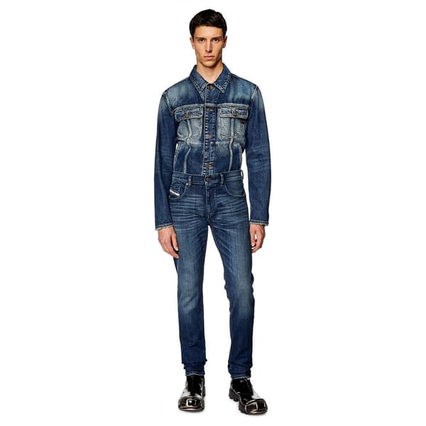 Diesel Jeans A03558-09h35 2019 Strukt Blå 30 / 32 Mand