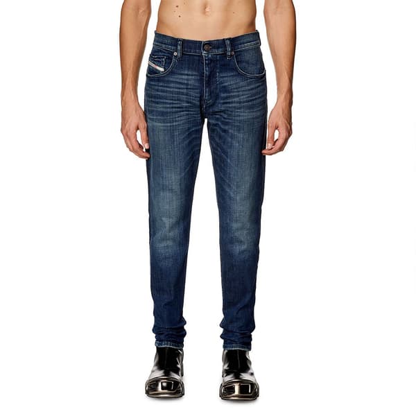 Diesel Jeans A03558-09h35 2019 Strukt Blå 30 / 32 Mand