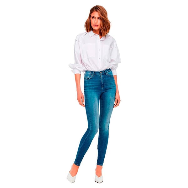 Only Korkeavyötäröiset Farkut Forever High Life Skinny Rea958 Sininen S / 32 Nainen