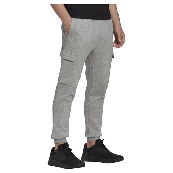 Adidas Byxor Essentials Fleece Regular Tapered Cargo Joggers Grå XS / Regular Man