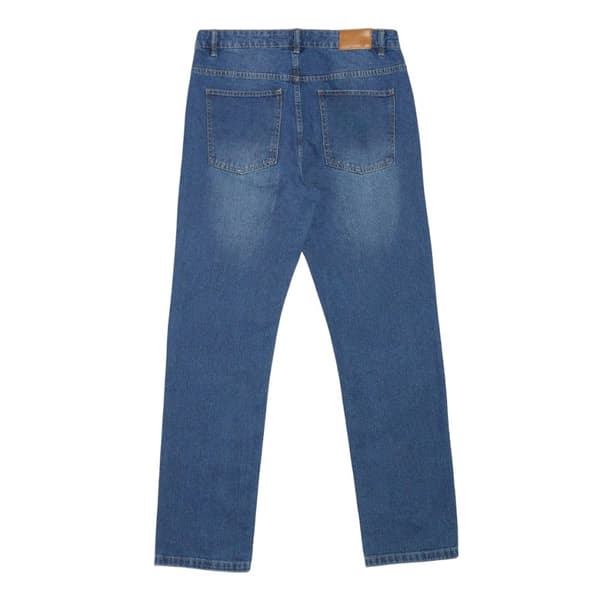 Burton Mens Mid Wash Straight Jeans