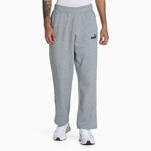 Puma Träningsbyxor Ess Logo Fl Op Grå S Man