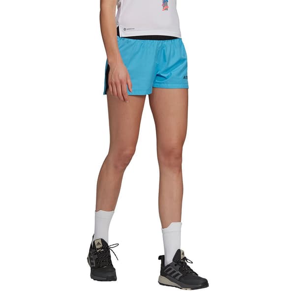 Adidas Shorts Byxor Trail 3´´ Blå L Kvinna