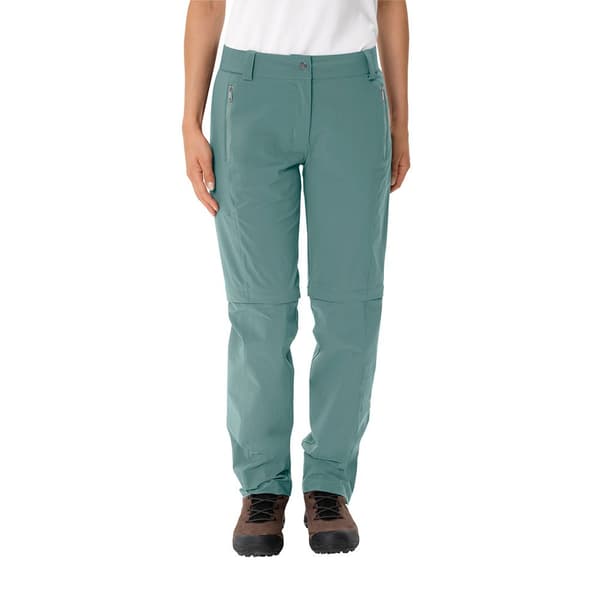 Vaude Byxor Farley Stretch Zo T-zip Ii Grönt 34 / Regular Kvinna