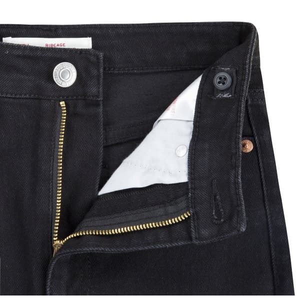 Levi´s ® Kids Byxor Ribcage Straight Ankle Svart 10 Years
