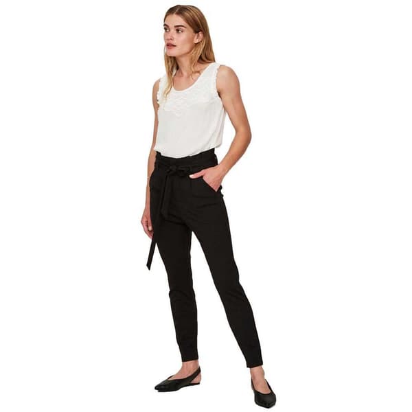 Vero Moda Byxor Loose Paperbag Svart M / 30 Kvinna