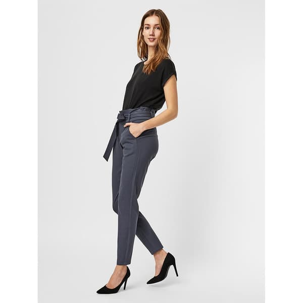 Vero Moda Byxor Eva Hr Loose Paperbag Blå L / 32 Kvinna