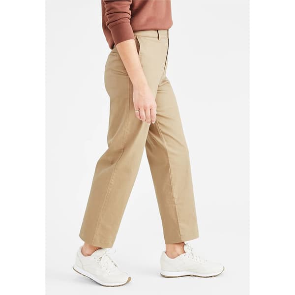 Dockers Byxor Med Hög Midja Beige 28 Kvinna