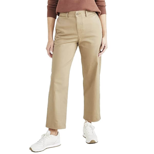 Dockers Byxor Med Hög Midja Beige 28 Kvinna