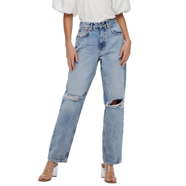 Only Jeans Med Hög Midja Robyn Life X St L Ankle Ds Grå 27 / 30 Kvinna
