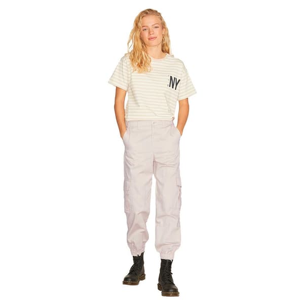Jack & Jones Korkeavyötäröiset Cargo-housut Holly Relaxed Valkoinen M / 30 Nainen