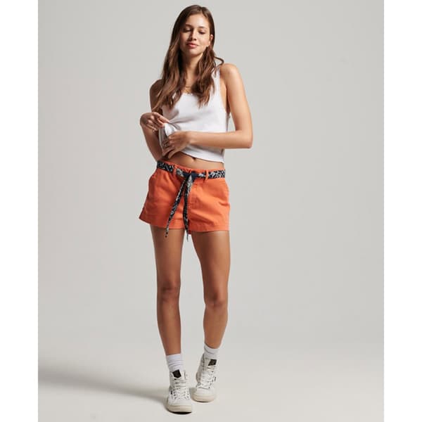 Superdry Chino-shortsit Vintage Hot Oranssi L Nainen