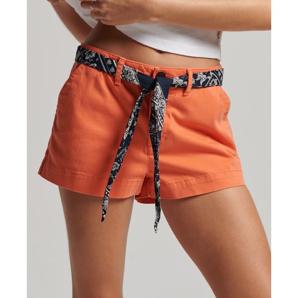 Superdry Chino-shortsit Vintage Hot Oranssi L Nainen