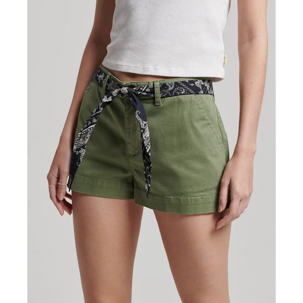 Superdry Chino Shorts Vintage Hot Grönt L Kvinna