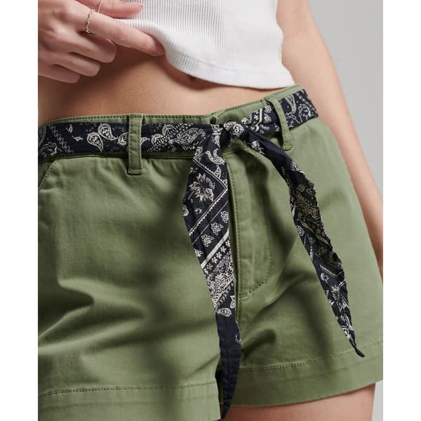 Superdry Chino-shortsit Vintage Hot Vihreä XL Nainen