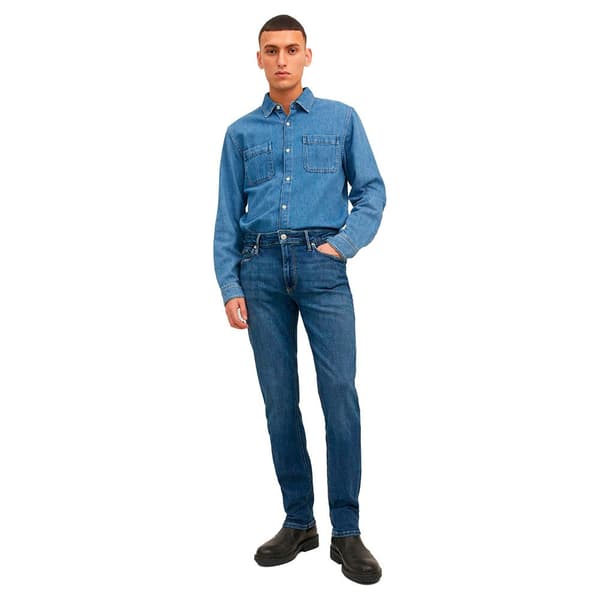 Jack & Jones Tavalliset Vyötäröfarkut Clark Van 298 Sininen 32 / 30 Mies