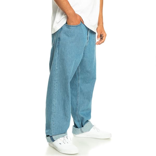 Quiksilver Jeans Baggy Nineties Wash Blå 32 Man
