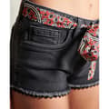 Miniatyrbillede 3 af 4: Superdry Denim Shorts Lace Hot Sort 26 Kvinde