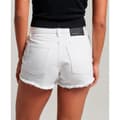 Miniatyrbillede 2 af 5: Superdry Shorts Studios High Rise Denim Hvid 28 Kvinde