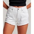 Miniatyrbillede 1 af 5: Superdry Shorts Studios High Rise Denim Hvid 28 Kvinde