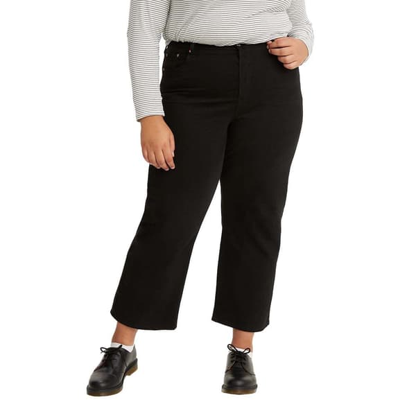Levi´s ® Plus Ribcage Straight Ankle Farkut Musta 22 / M Nainen