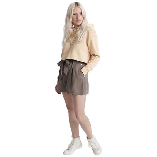 Superdry Shorts Byxor Desert Paperbag Grönt S Kvinna