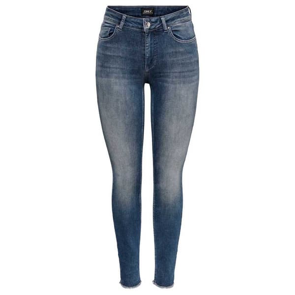 Only Jeans Blush Life Mid Waist Skinny Ankle Blå XS / 34 Kvinna