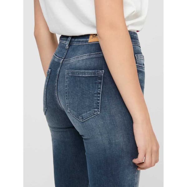 Only Jeans Blush Life Mid Waist Skinny Ankle Blå XS / 34 Kvinna