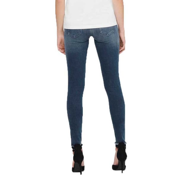 Only Jeans Blush Life Mid Waist Skinny Ankle Blå XS / 34 Kvinna