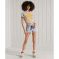 Miniatyrbild 3 av 5: Superdry Jeansshorts Lace Hot Blå 30 Kvinna