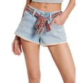 Miniatyrbild 1 av 5: Superdry Jeansshorts Lace Hot Blå 30 Kvinna