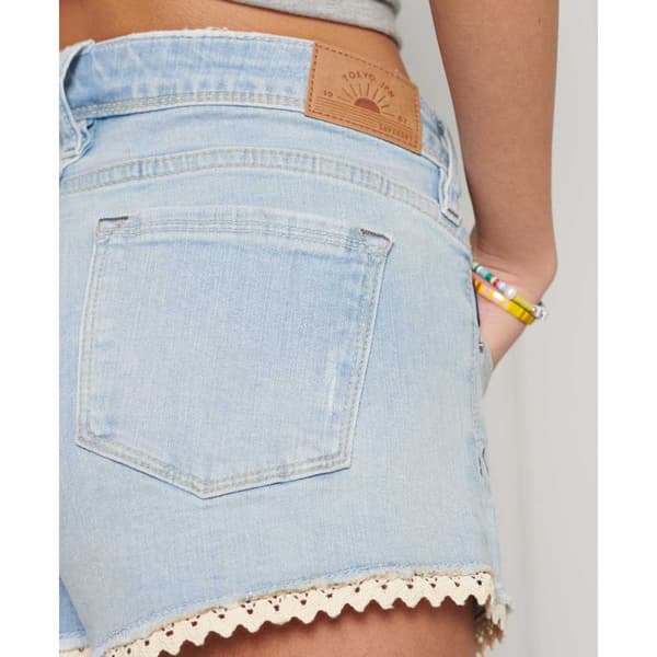 Superdry Jeansshorts Lace Hot Blå 26 Kvinna