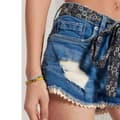 Pikkukuva 3 / 4: Superdry Farkkushortsit Lace Hot Sininen 30 Nainen