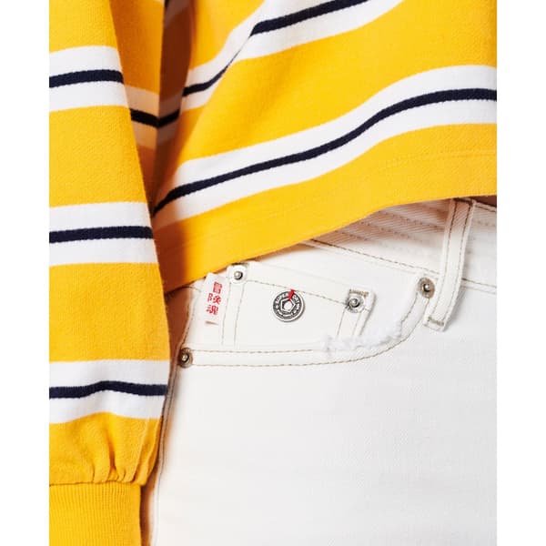 Superdry Shortsit Vintage Mid Rise Slim Valkoinen 26 Nainen