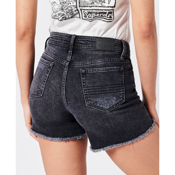 Superdry Shortsit Vintage Mid Rise Slim Musta 28 Nainen