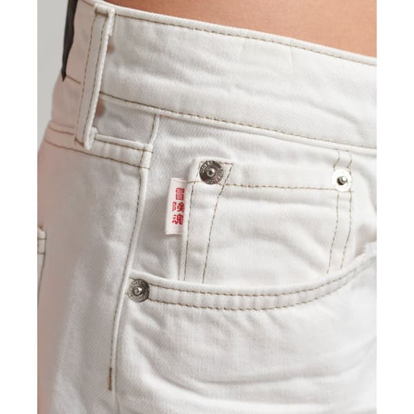 Superdry Farkkushortsit Vintage High Rise Valkoinen 28 Nainen