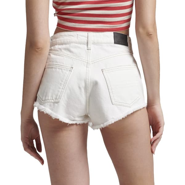 Superdry Farkkushortsit Vintage High Rise Valkoinen 28 Nainen